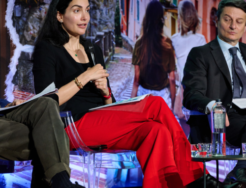 Angelica Donati at the opening event of the Festival of Sustainable Development