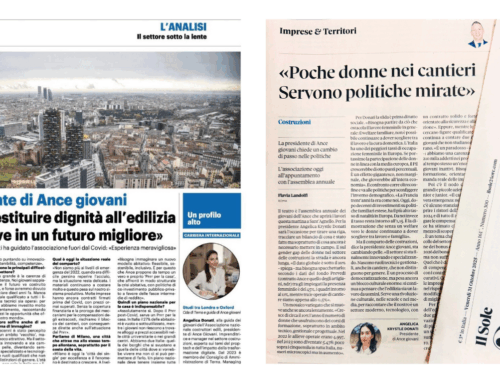 Angelica Donati: le interviste su Il Sole 24 Ore e Il Giorno